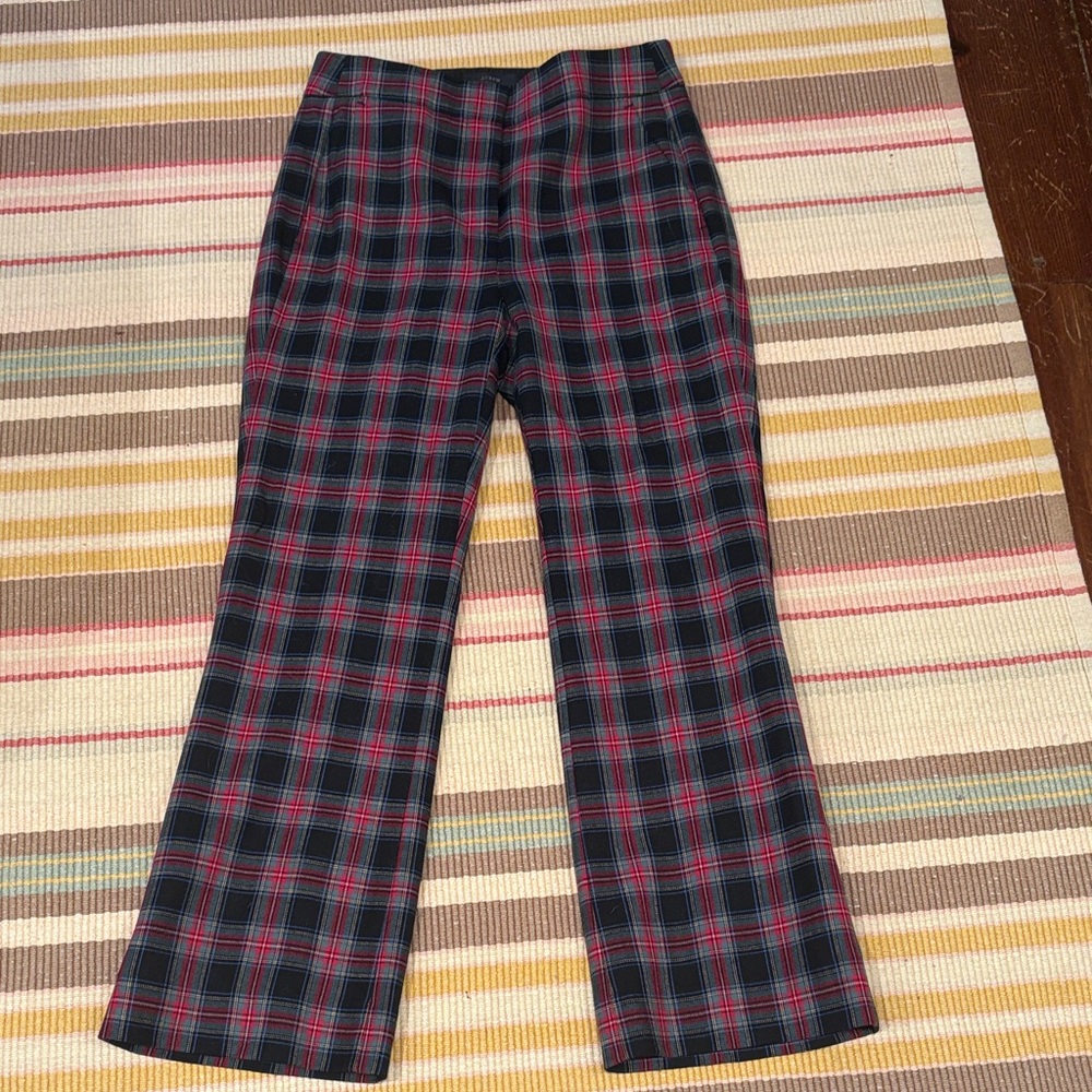 J. Crew Plaid Wool Hayden Trousers 00